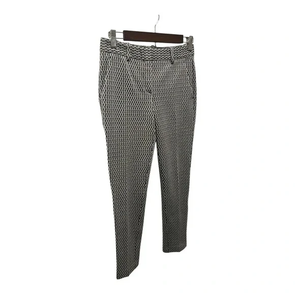THEORY TRECCA TAILORED GEOMETRIC PRINT DRESS PANT SIZE 0 - Picture 5 of 14